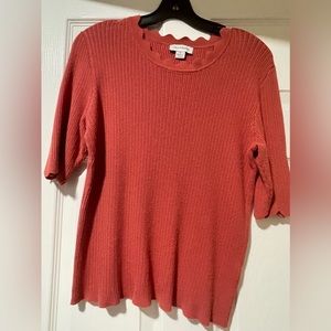 Calligraphy crop sweater in XL.